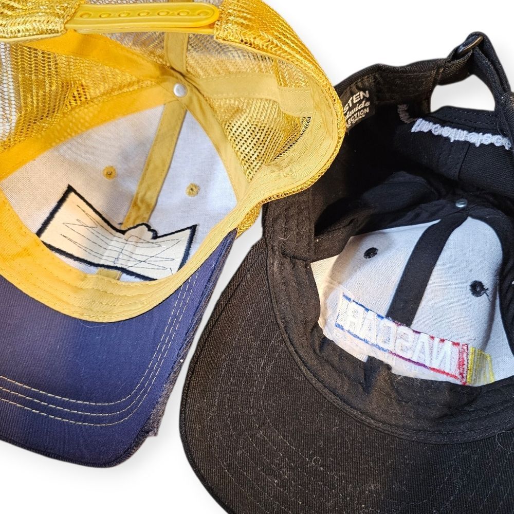 Vintage Baseball Cap Hat Lot – Ford, Budweiser, Michelin, NY, NASCAR (6 Total) - Picture 5 of 9